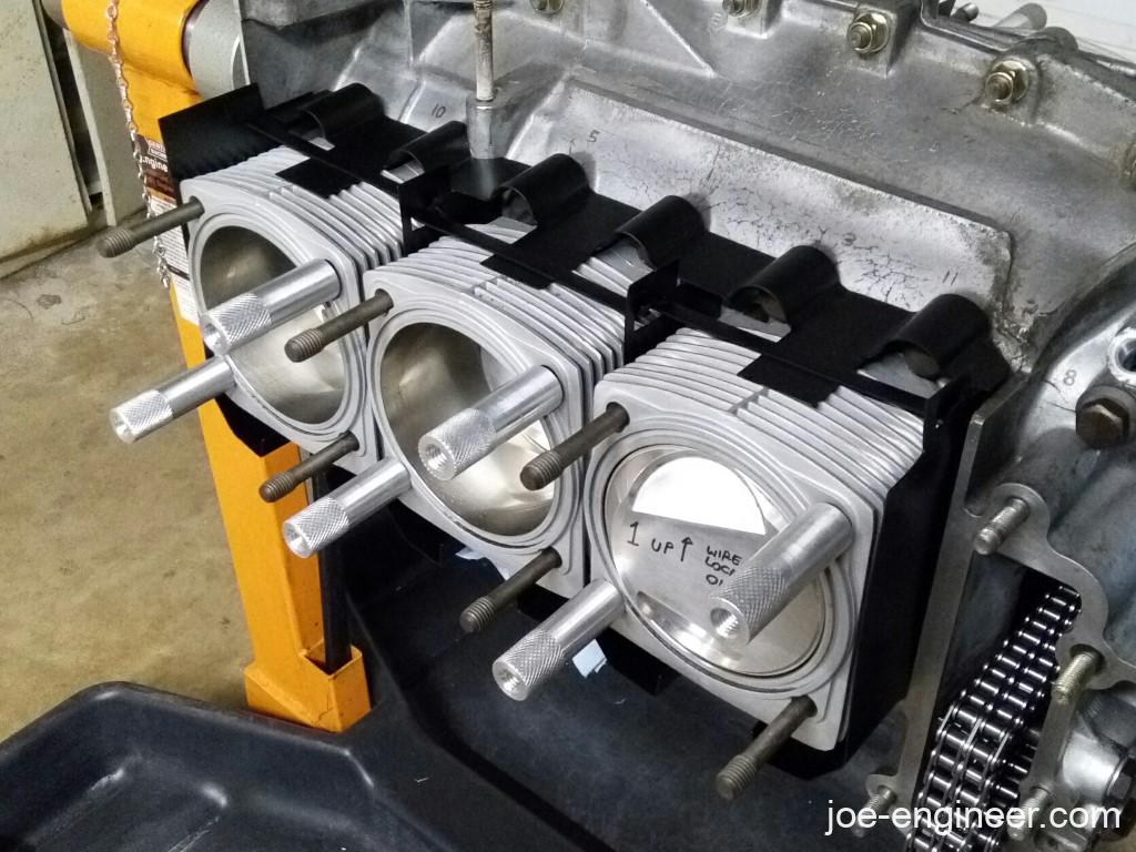 Porsche 911 Cylinder Cooling Tins Installed