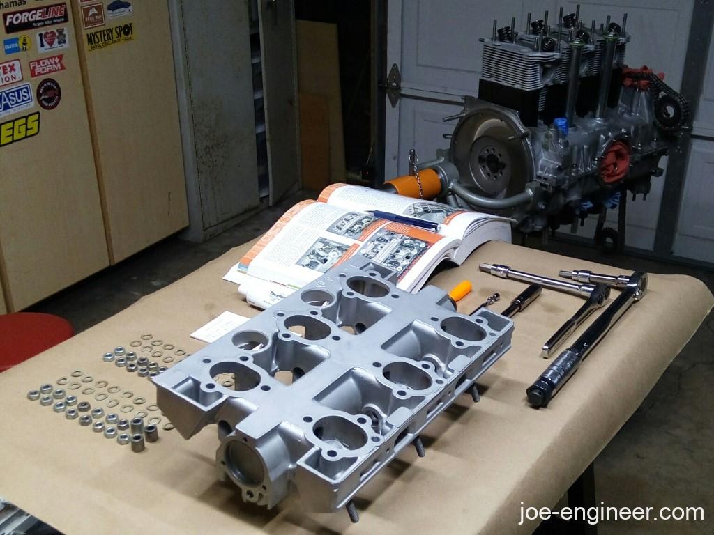 Porsche 911 Cam Tower Installation Setup