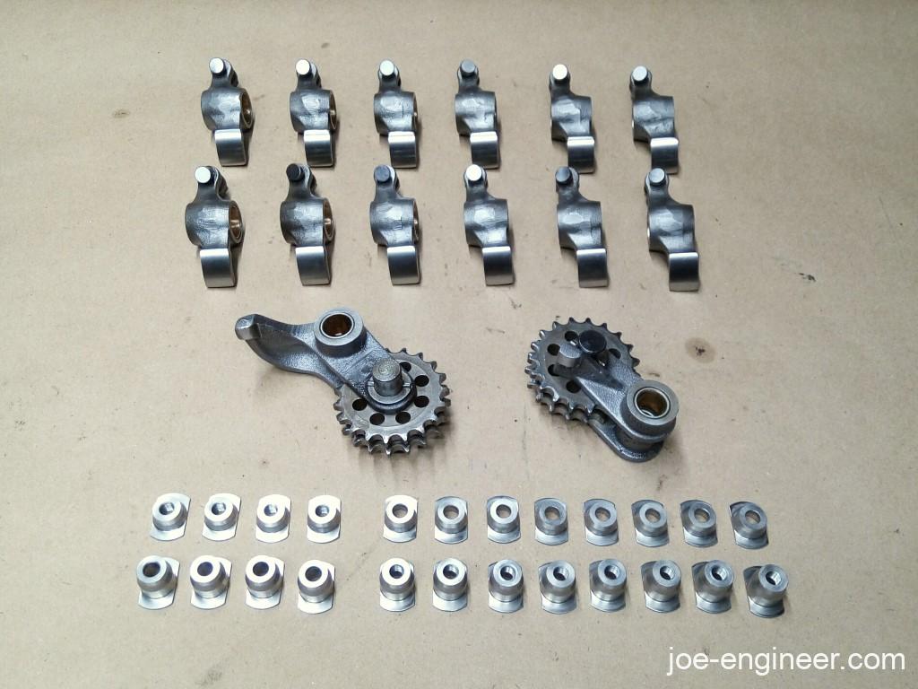 Porsche 911 Valve Rocker Arms, Idler Arms, and Rocker Shaft Locks