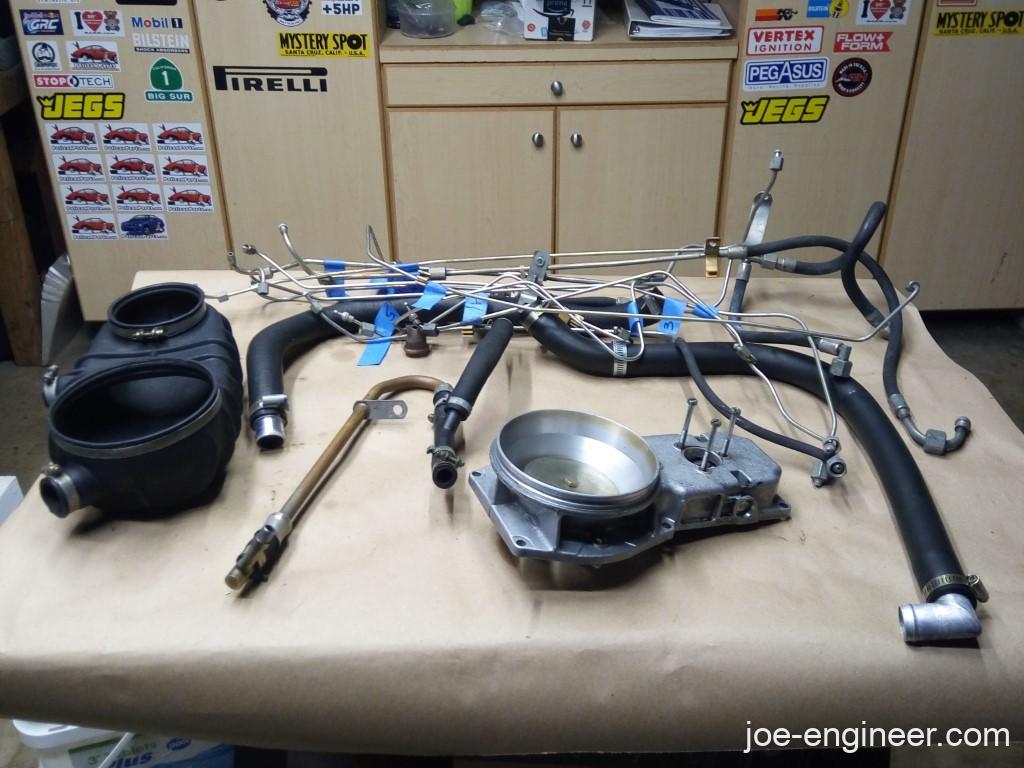 Porsche 911 CIS Parts Cleaning