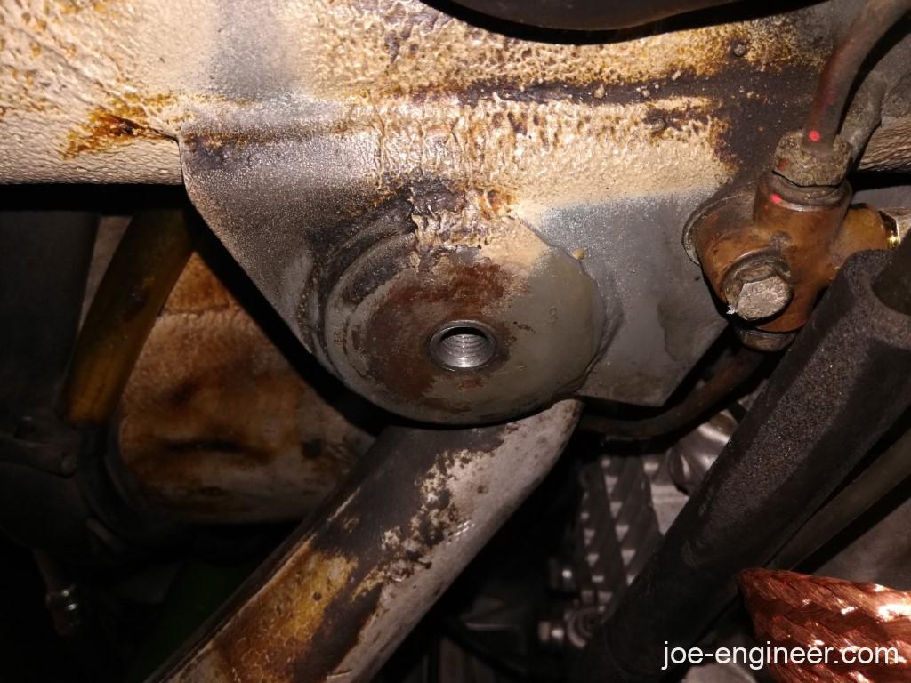 Porsche 911 Transmission Mounting Hole Repaired