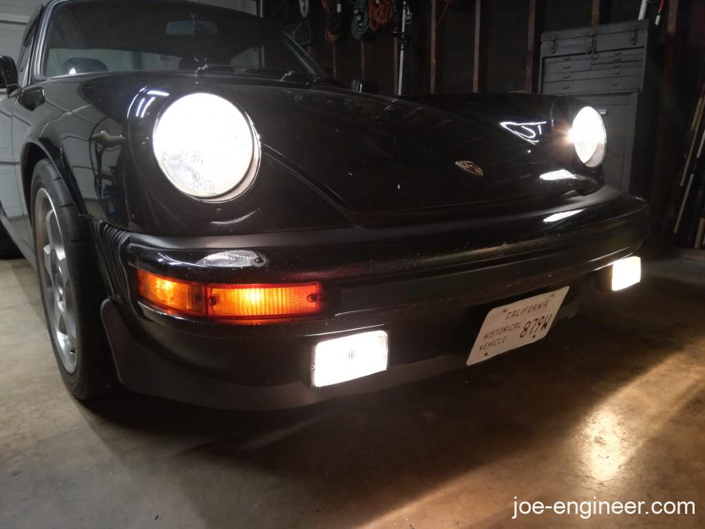 Porsche 911 Yellow LED H3 Fog Lights