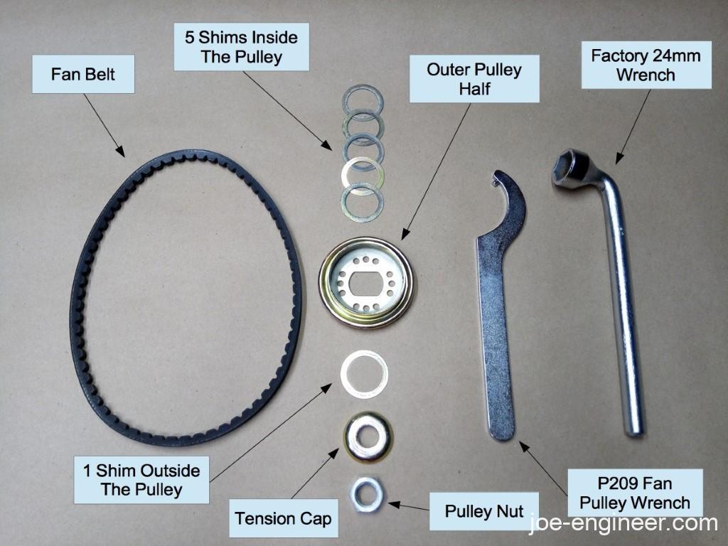 Air-cooled Porsche 911 Fan Belt Change