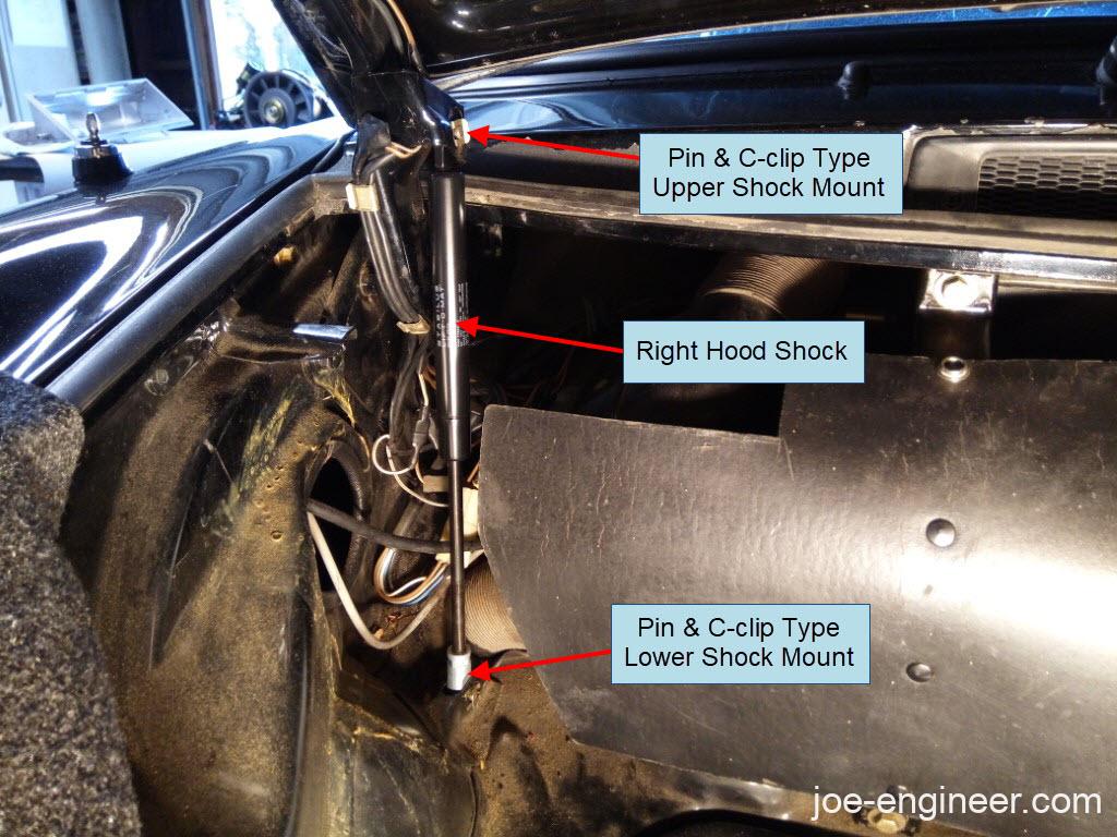 Porsche 911 Hood Shocks