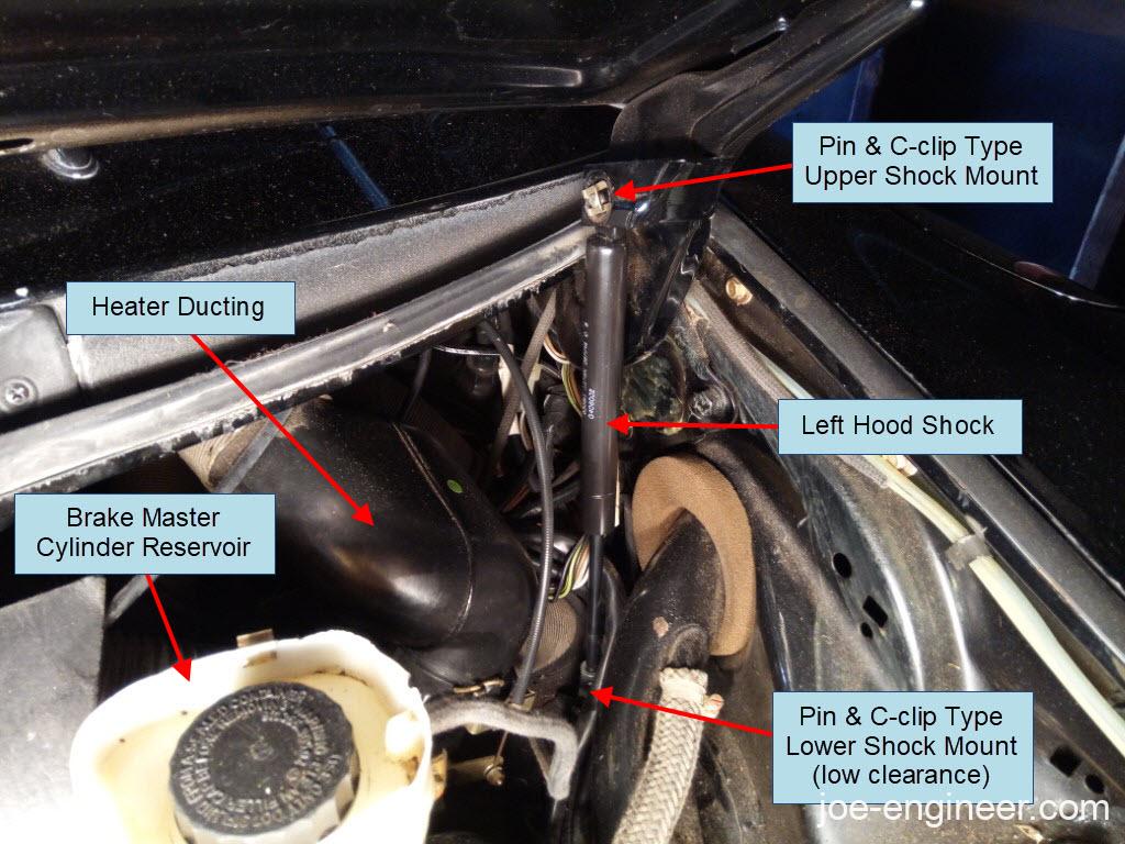 Porsche 911 Hood Shocks