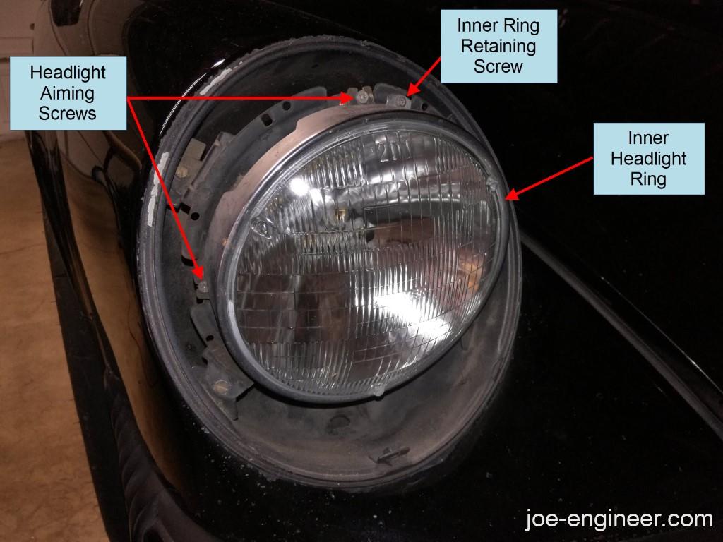 Air-Cooled Porsche 911 Headlight Bulbs Replacement