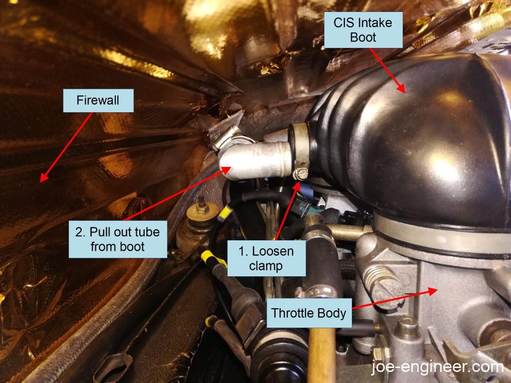 Air-cooled Porsche 911 CIS Intake Boot Replacement