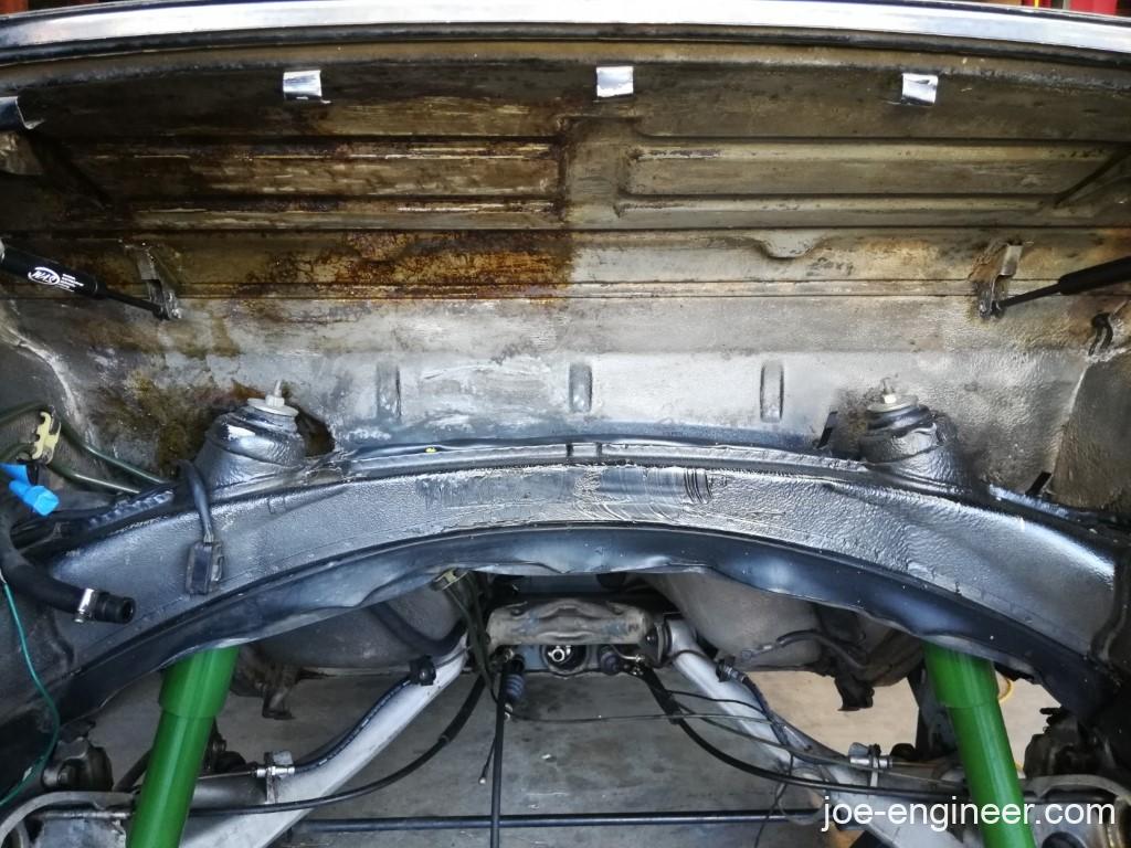 Porsche 911 Firewall Cleaning